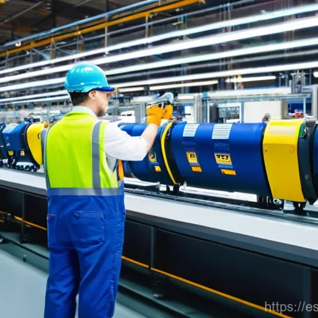 리쇼어링 추진 시 고려해야 할 요소들 - **Prompt 1: Modern Reshoring Factory with Focused Workforce**
A wide-angle, well-lit photograph ...