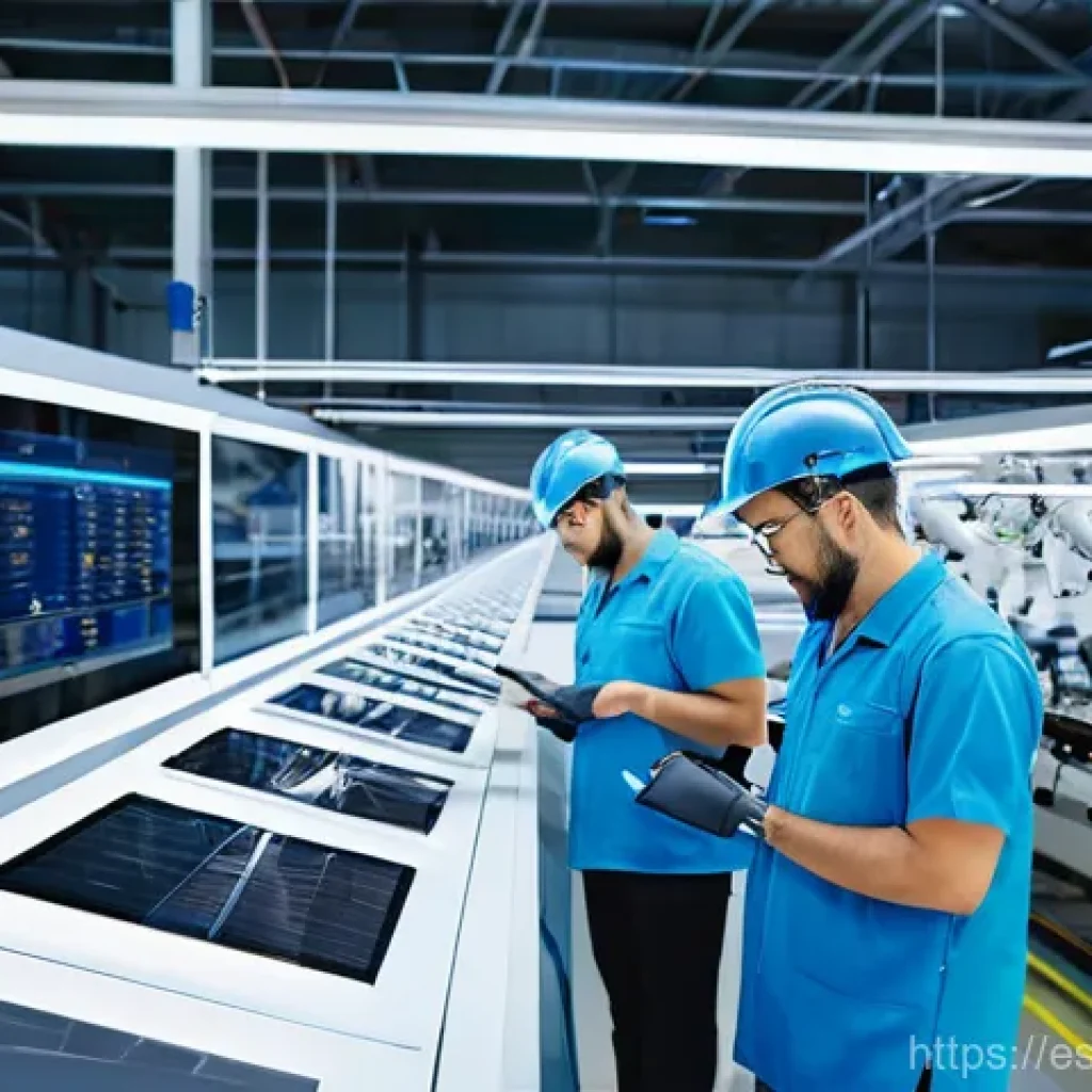 리쇼어링의 자산 및 리스크 관리 - **Prompt 1: Robust Local Production and Supply Chain Control**
A bright, ultra-modern factory fl...